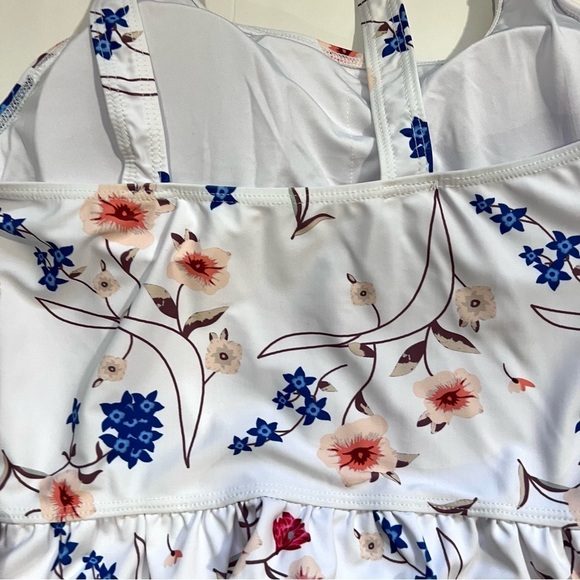 Women's Bikini Set High Waist Swimsuit 2 Piece Ruffled Tummy - Picture 9 of 9